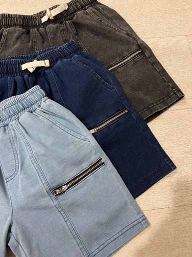 [❤️‍🔥NEW LAUNCH] Denim Zipper Pocket Shorts