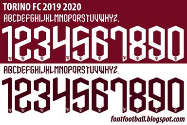 Font Vector Torino 2019 2020 kit