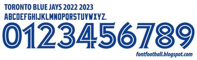 Font Vector Toronto Blue Jays 2022 2023 kit