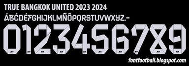 Font Vector True Bangkok United 2023 2024 kit