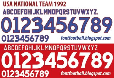 Font Vector USA 1992 kit