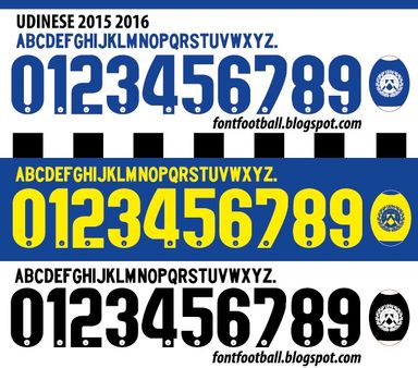 Font Vector Udinese 2015 2016 kit