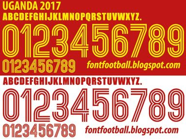 Font Vector Uganda 2017 kit