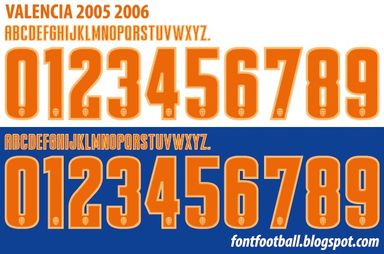 Font Vector Valencia CF 2005 2006 kit