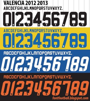 Font Vector Valencia CF 2012 2013 kit