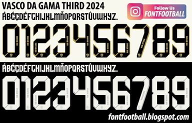 Font Vector Vasco Da Gama 3rd Third 2024 kit