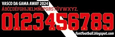 Font Vector Vasco Da Gama Away 2024 kit