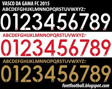 Font Vector Vasco Da Gama 2015 kit