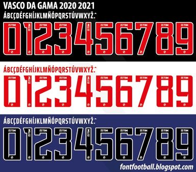 Font Vector Vasco Da Gama 2020 kit