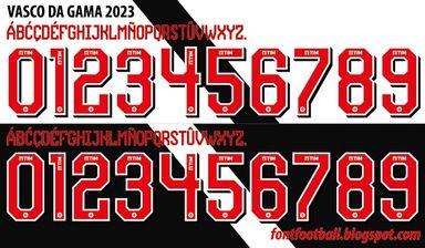 Font Vector Vasco Da Gama 2023 kit