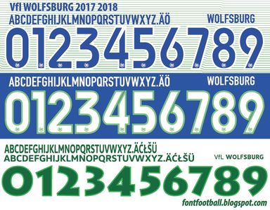 Font Vector Vfl Wolfsburg 2017 2018 kit