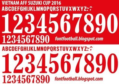 Font Vector Vietnam AFF Suzuki 2016 kit