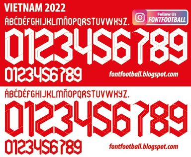 Font Vector Vietnam National Team 2022 kit