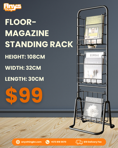 Floor-Magazine Standing Rack