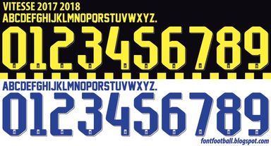 Font Vector Vitesse 2017 2018 kit