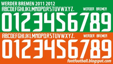 Font Vector Werder Bremen 2011 2012 kit