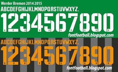 Font Vector Werder Bremen 2014 2015 Kit