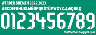 Font Vector Werder Bremen 2022 2023 kit