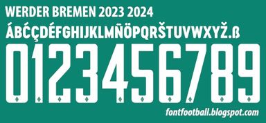 Font Vector Werder Bremen 2023 2024 kit