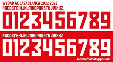 Font Vector Wydad AC Casablanca 2022 2023 kit
