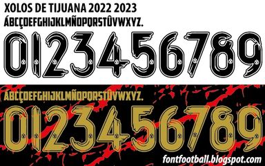 Font Vector Xolos De Tijuana 2022 2023 kit