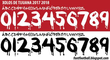Font Vector Xolos De Tijuana 2017 2018 kit
