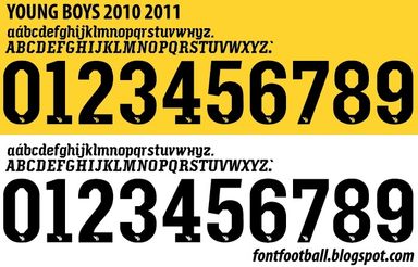 Font Vector Young Boys 2010 2011 kit