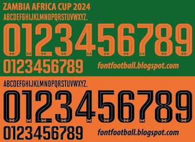Font Vector Zambia Africa Cup 2024 kit
