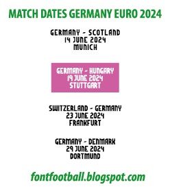MDT Match Dates Detail on Shirt Germany Euro 2024 Vector