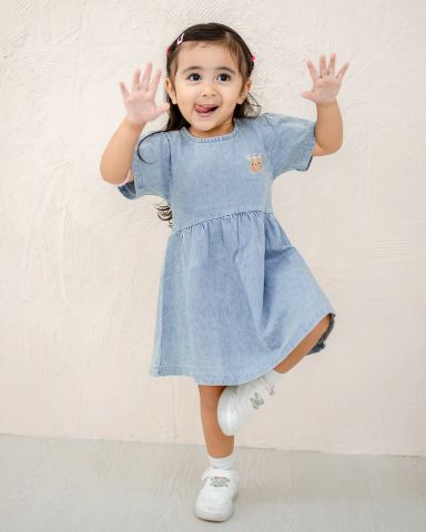 Luna Denim Twirl Dress