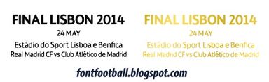 MDT Match Dates Detail Final Champions League Real Madrid vs Atletico Madrid (Final Lisbon 2014) vector