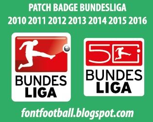 Patch Badge Bundesliga 2010 2011 2012 2013 2014 2015 2016 Vector