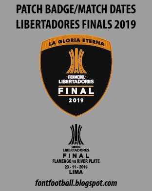 Patch Badge & Match Dates Libertadores Finals 2019 Vector