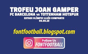 MDT Match Detail Dates Vector Trofeu Joan Gamper FC Barcelona vs Tottenham Hotspur 2023