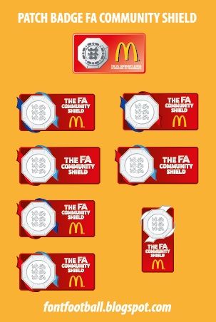 Patch Badge FA Community Shield Vector