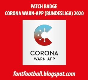 Patch Badge Corona Warn-App (Bundesliga) 2020 Vector