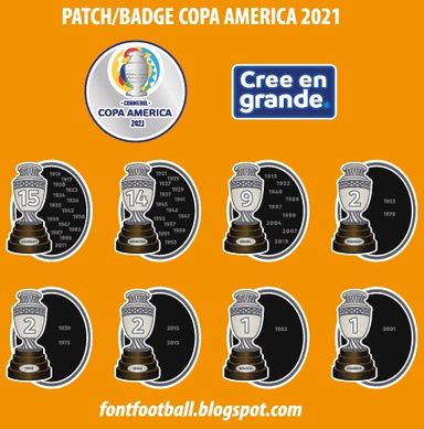 Patch Badge Copa America 2021 Vector