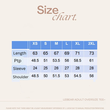 [❤️‍🔥NEW LAUNCH] Adult Oversize Tee