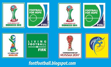 Patch Badge Fifa club world cup morocco 2013 Football for hope Living football Russia confederations cup 2017 Fifa club world cup morocco 2014 Fifa u-17 World Cup 2017