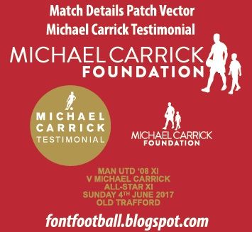 Patch Badge Match Detail Michael Carrick Fondation Testimonial Match