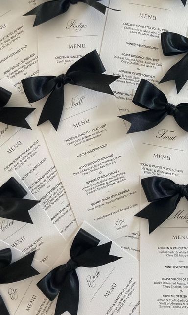 Menu de bufê 
