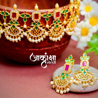 Panchvalli AD Kundan Necklace