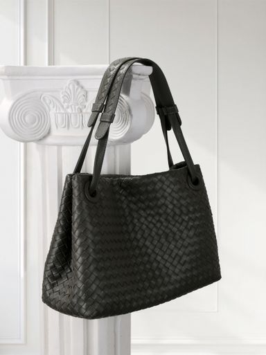 [PREORDER] - Woven Shoulder Tote Bag [Elegant Grey]