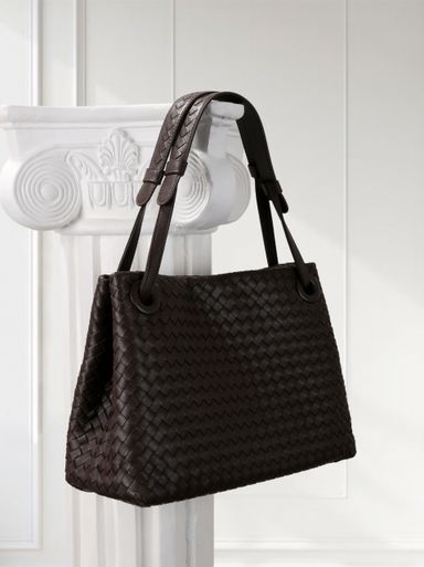 [PREORDER] - Woven Shoulder Tote Bag [Coffee Brown] 