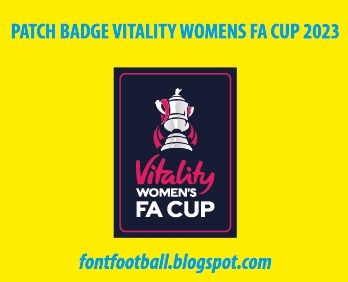 Patch Badge Vitality Womens Fa Cup 2023 Vector