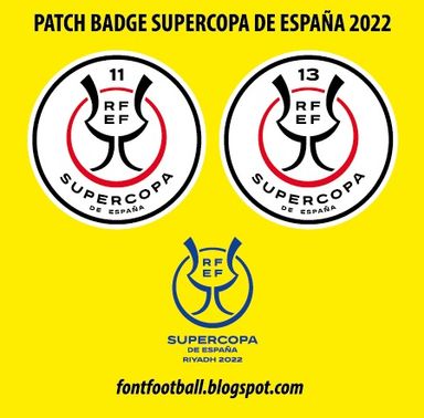 Patch Badge Supercopa de España 2022 Vector kit