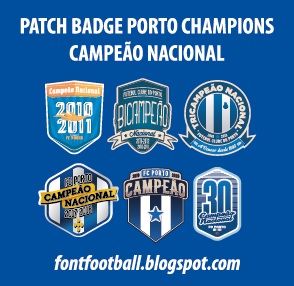 Patch Badge Porto Champions Campeão Nacional 2010 20211 2012 2013 2017 2018 2019 2020 2021 2022 Vector