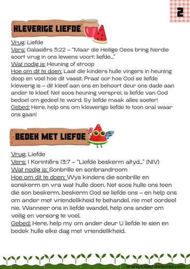 Vrug van die Gees Voorwerples bundel