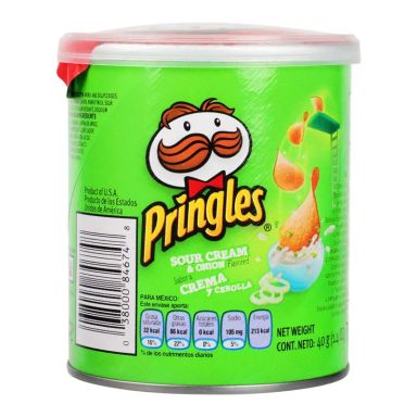 Papas Crema y Cebolla Pringles 40 Gr.