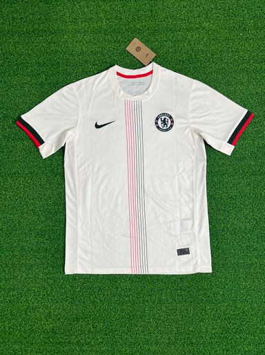 Chelsea 2025/26 Away Shirt (White / Green / Red)